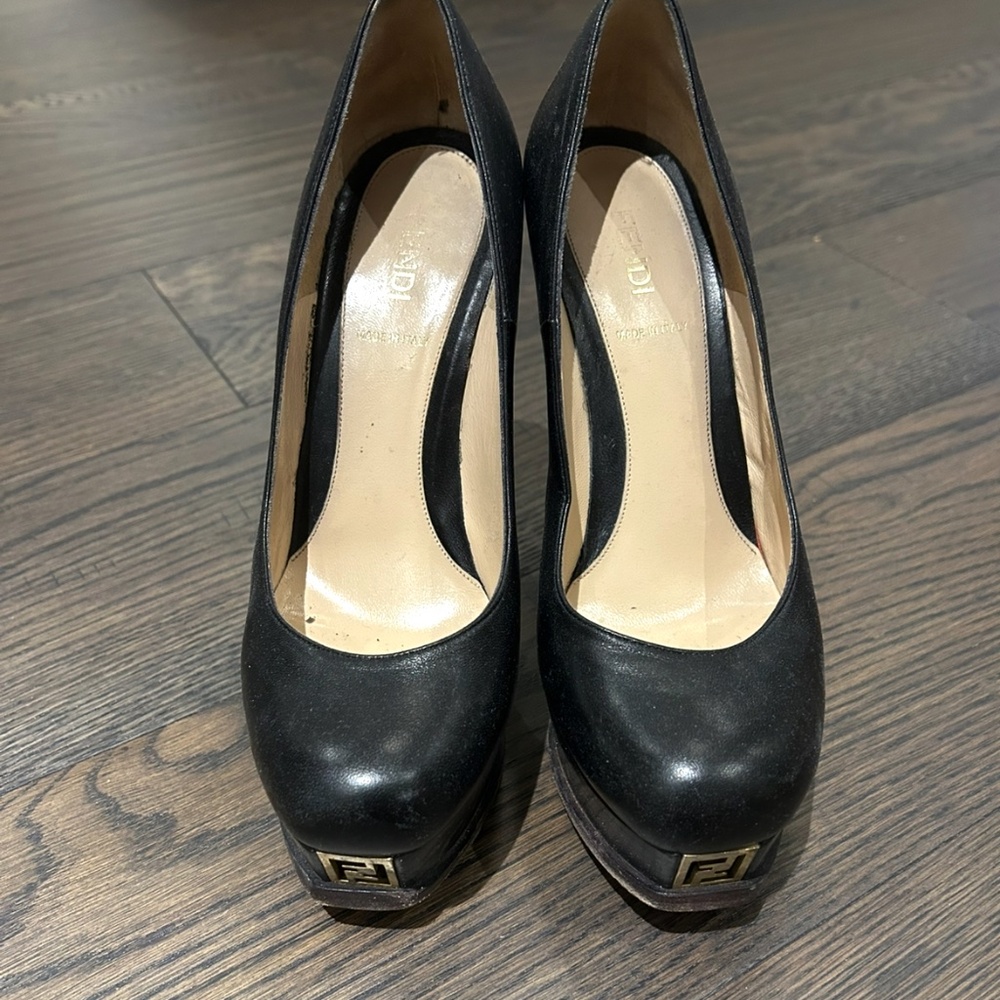 FENDI Designer Platform Heels
